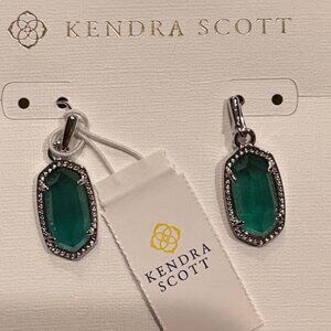Kendra Scott Drop Earrings Green